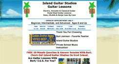 Desktop Screenshot of islandguitarstudios.com